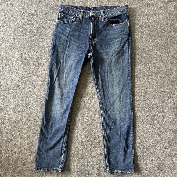 Levi's 511 Premium Jeans Mens 34x30 Blue Slim Straight Stretch - Picture 1 of 8